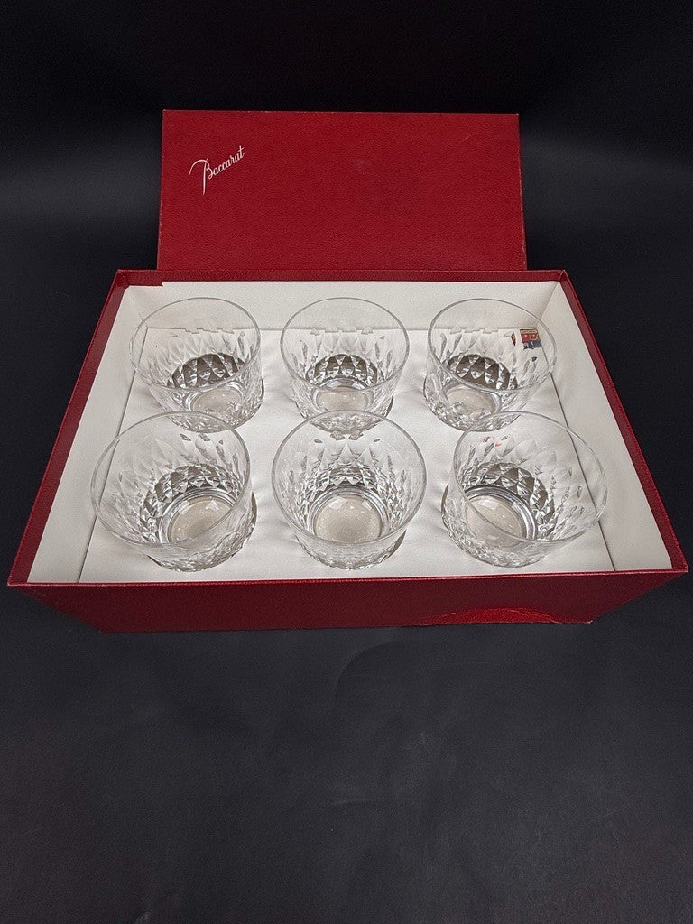 Baccarat, coffret de 6 verres à whisky modèle Armagnac