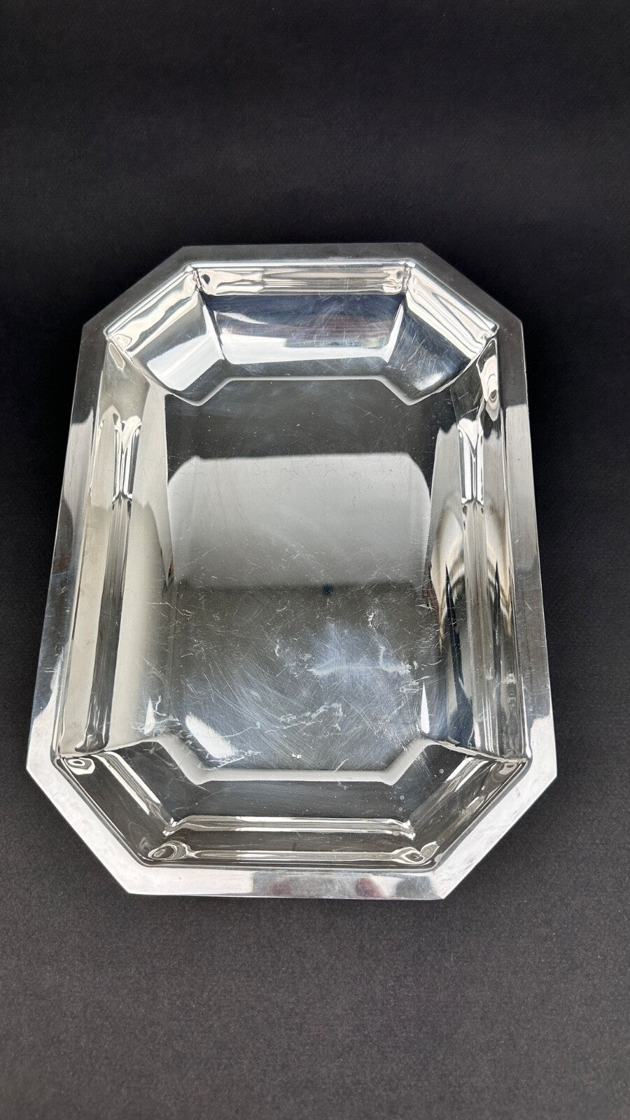 Panière / corbeille à pain ART DECO en métal argenté  Table Plat Service