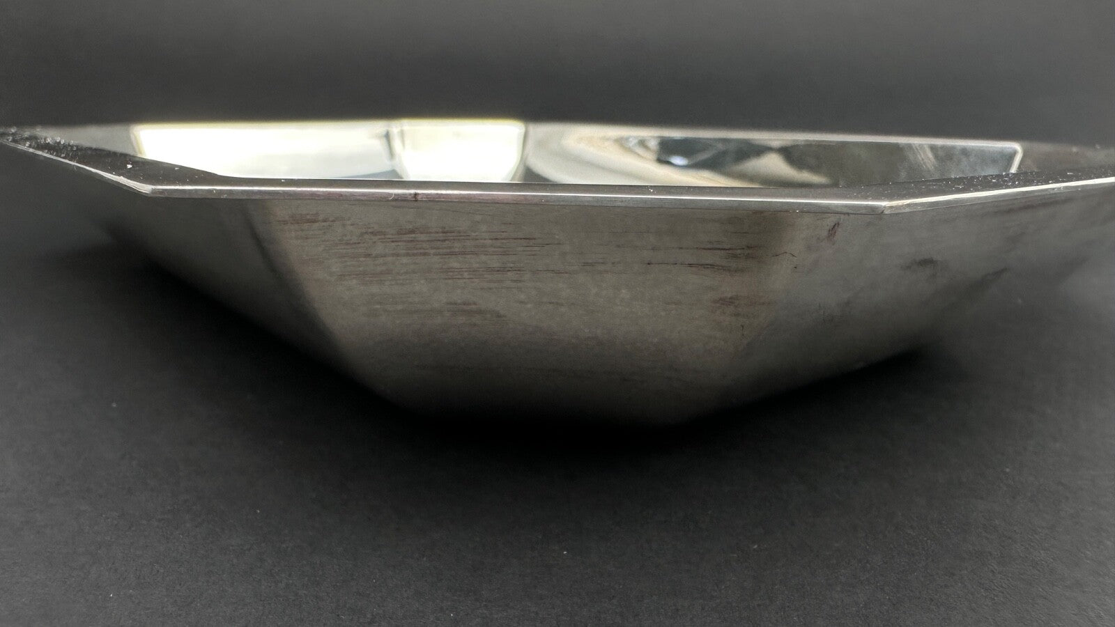 Panière / corbeille à pain ART DECO en métal argenté  Table Plat Service