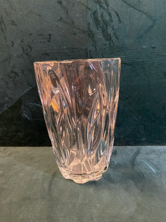 Ancien  vase en cristal épais