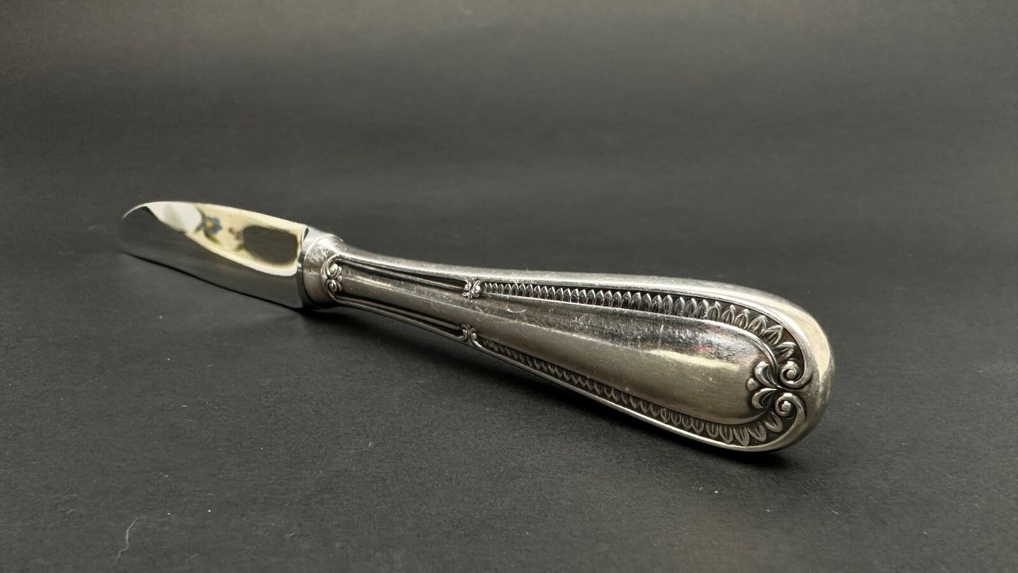 Coffret De 24 Couteaux En Métal Argenté, style Empire Restauration