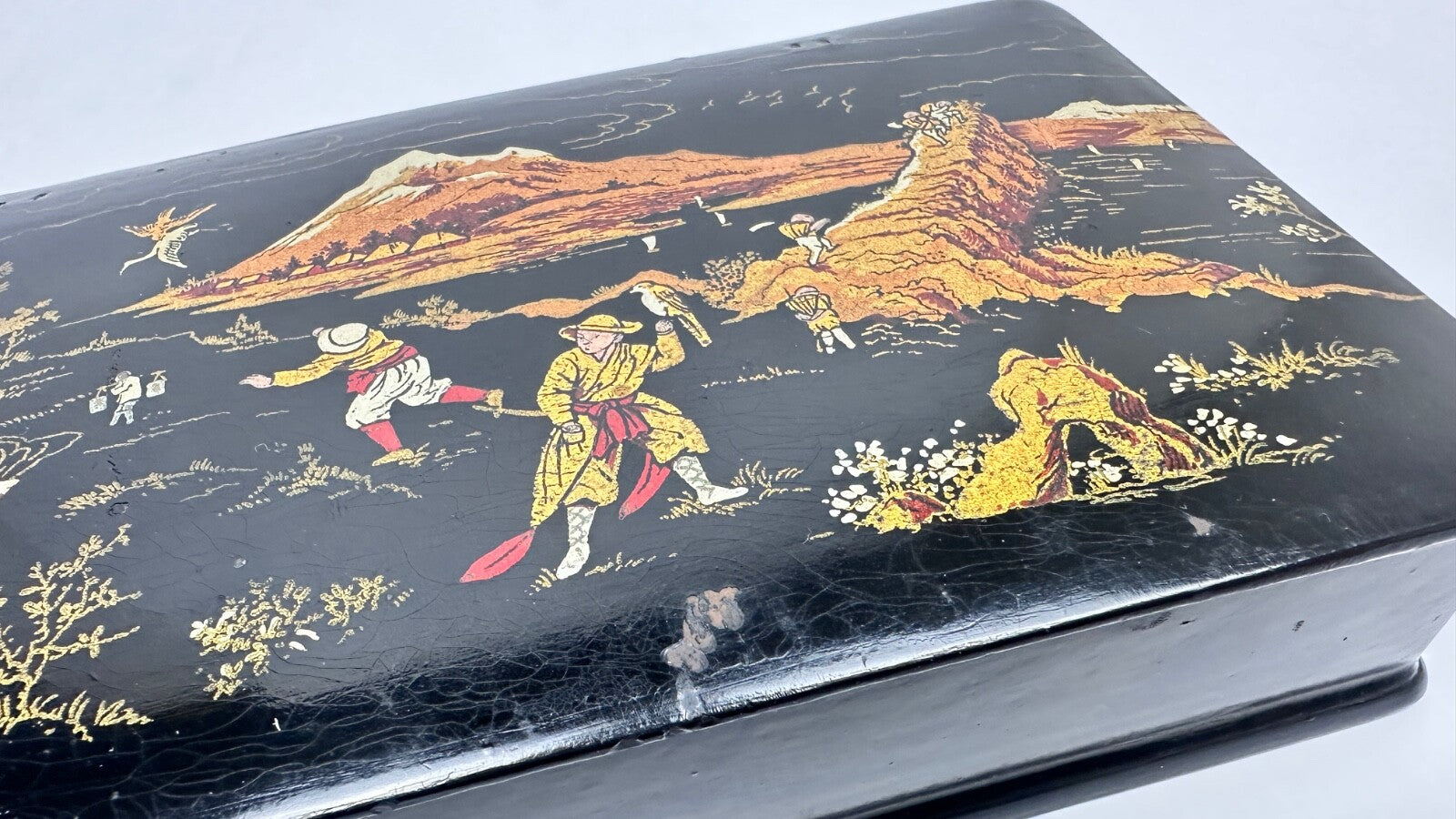 Boîte, Coffret En Carton Bouilli Napoléon III