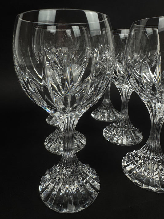 Série de 6 verres à vin rouge Masséna de Baccarat état neuf !
