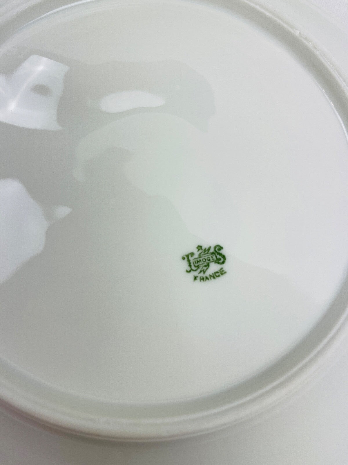 Assiette à asperges en porcelaine de Limoges