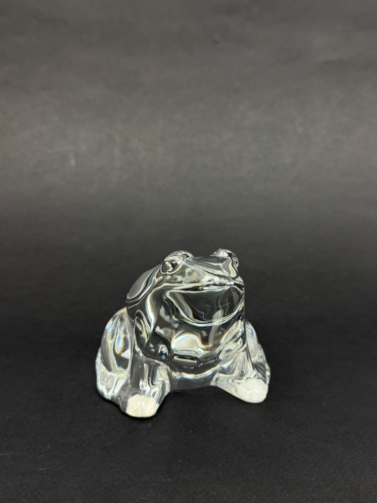 Baccarat, grenouille en cristal, presse-papiers