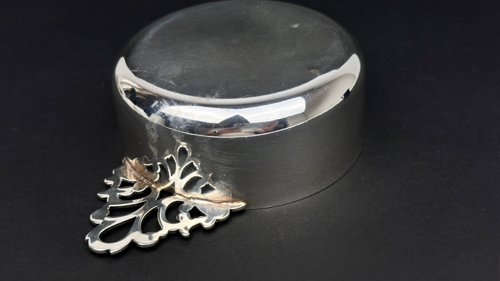 Coupelle à apérif en métal argenté