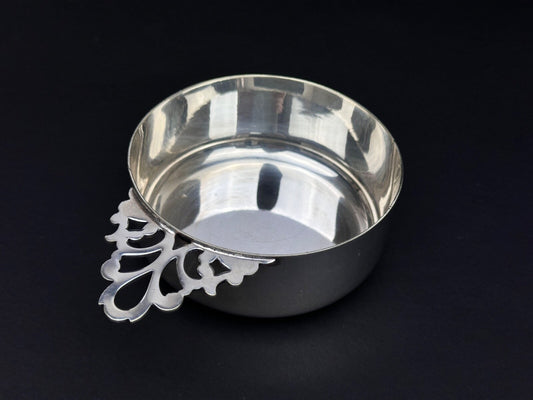 Coupelle à apérif en métal argenté