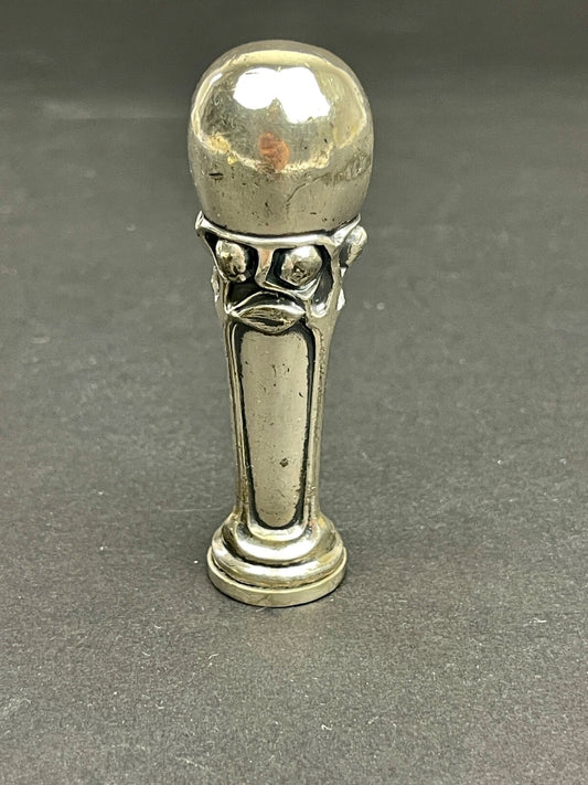 Sceau En Bronze Argenté Art Nouveau