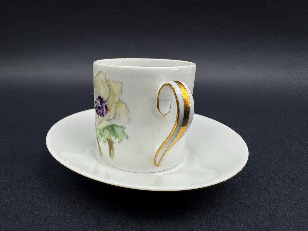 Coffret 6 tasses a cafe porcelaine Limoges Ancienne Fabrique Royale