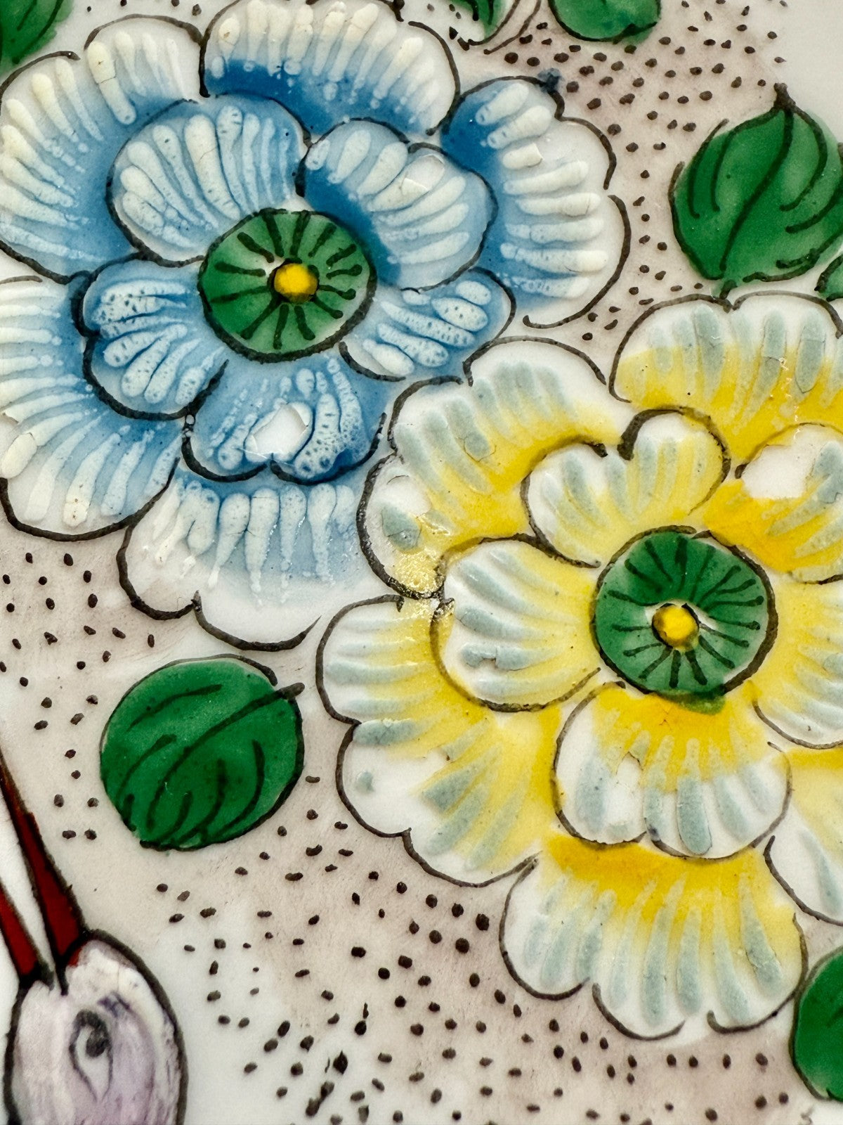 Grande assiette en porcelaine de Limoges Henri Creance