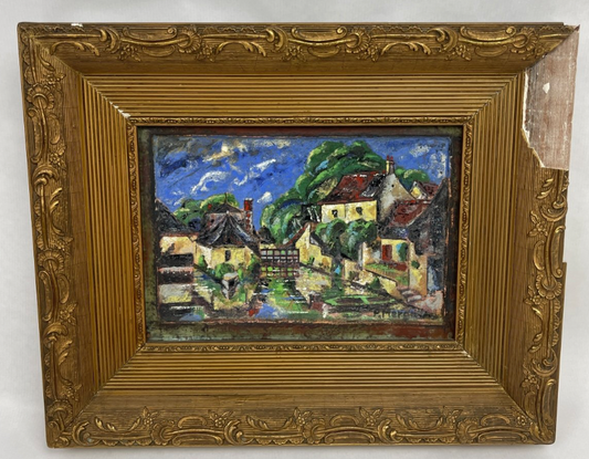 Huile Sur Cuivre Dans Le Goût De François Desnoyer