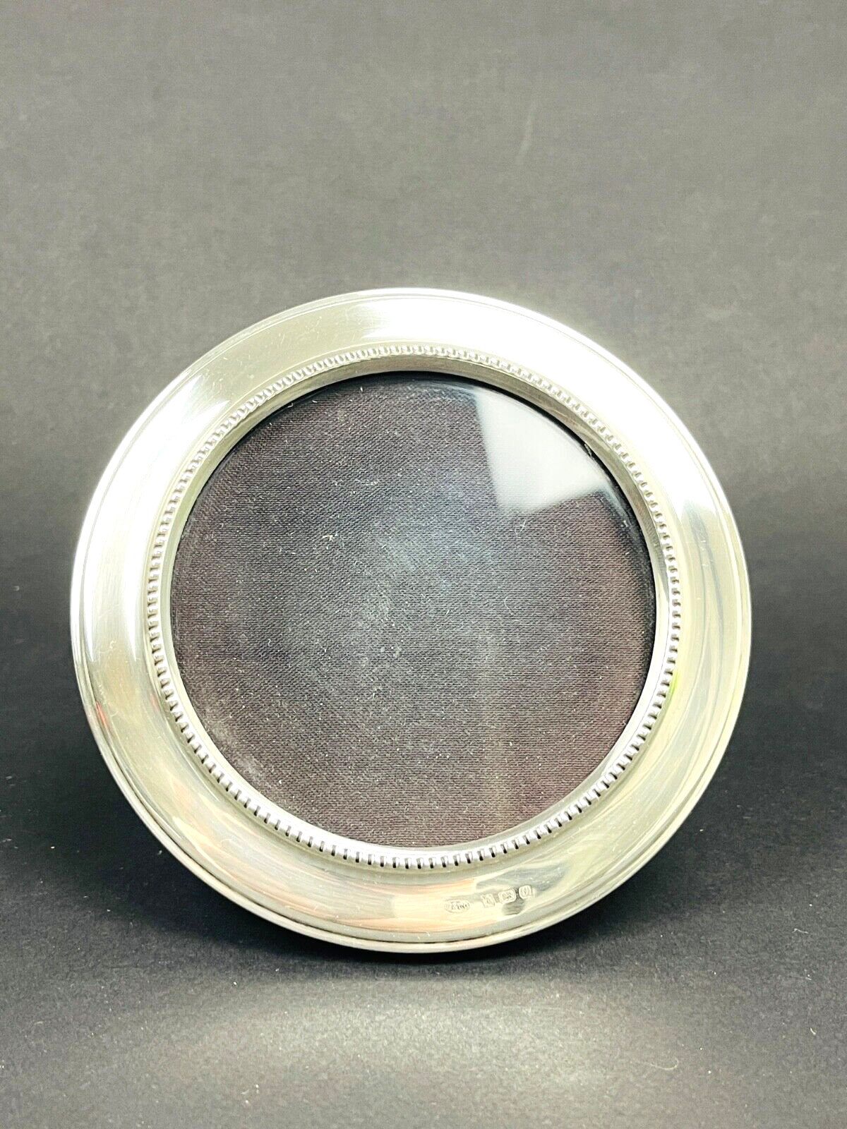 Cadre porte-photo en argent massif anglais