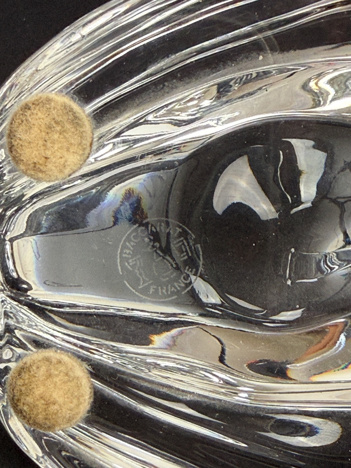 Baccarat, grenouille en cristal, presse-papiers