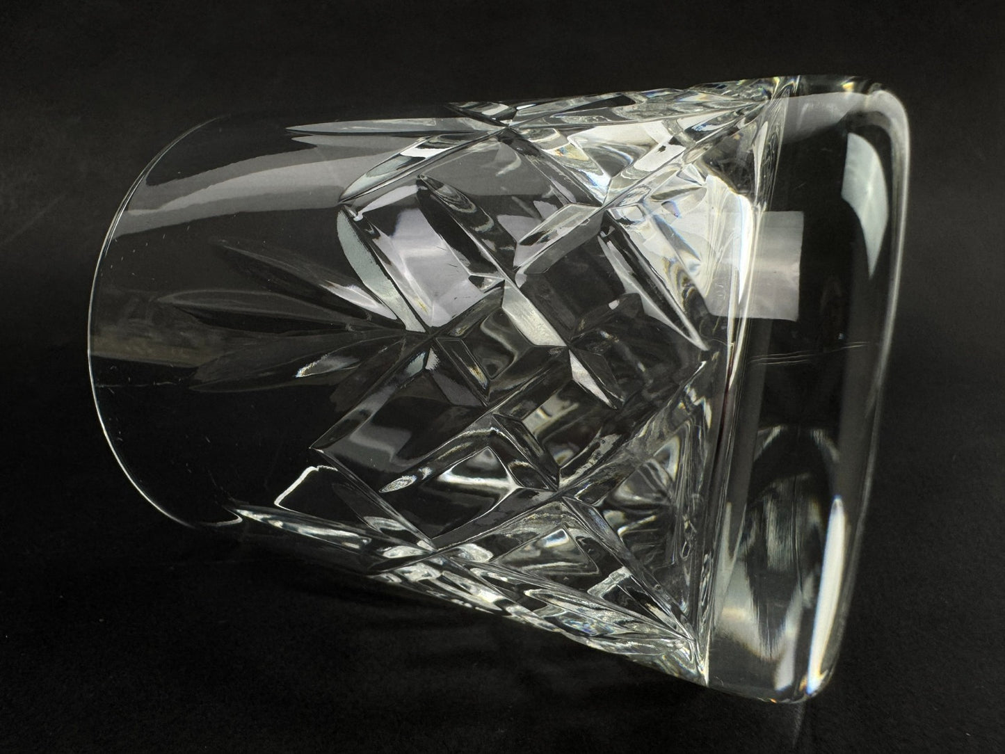 3 verres à whisky – cristal taillé d’Écosse