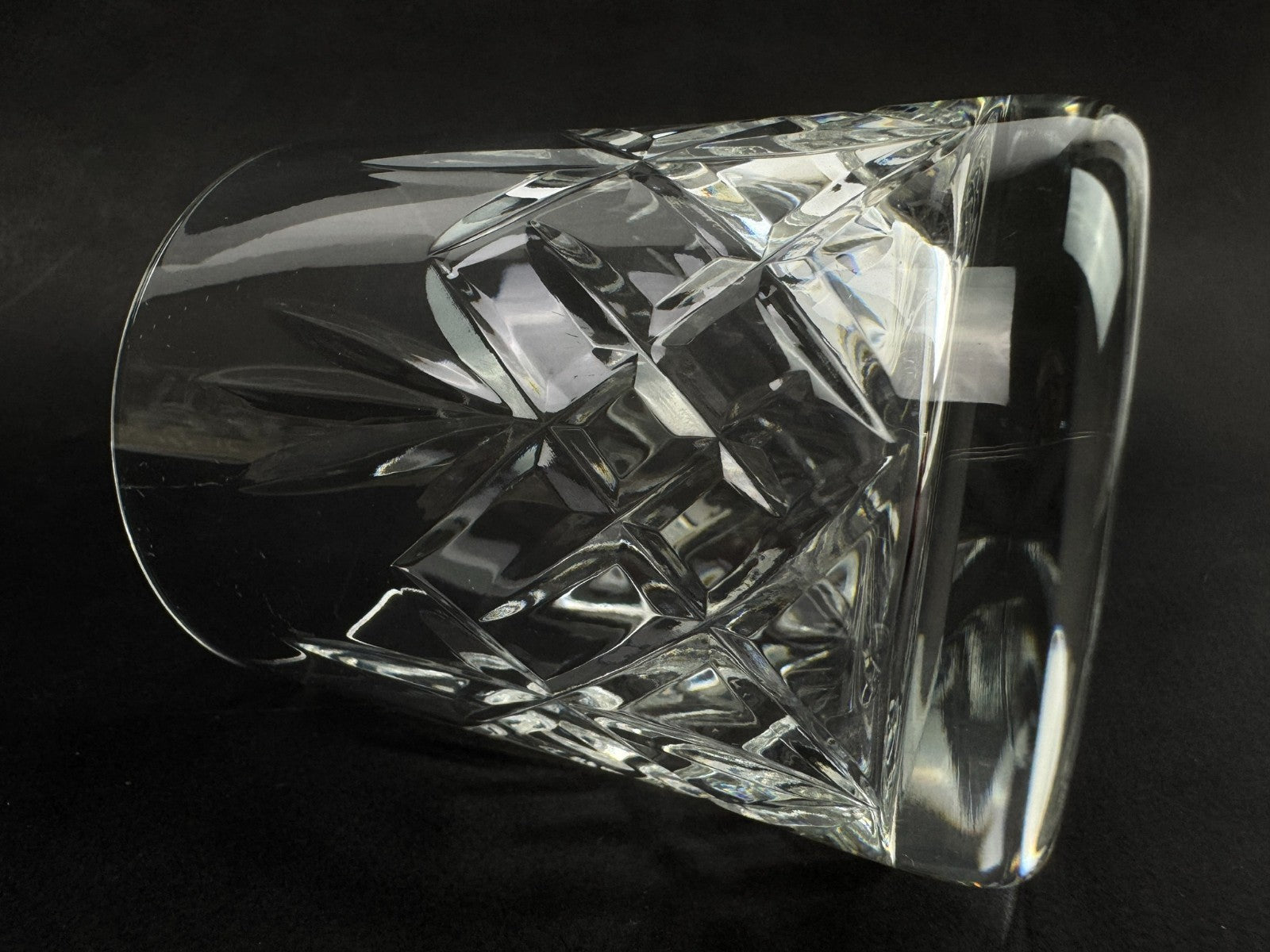 3 verres à whisky – cristal taillé d’Écosse