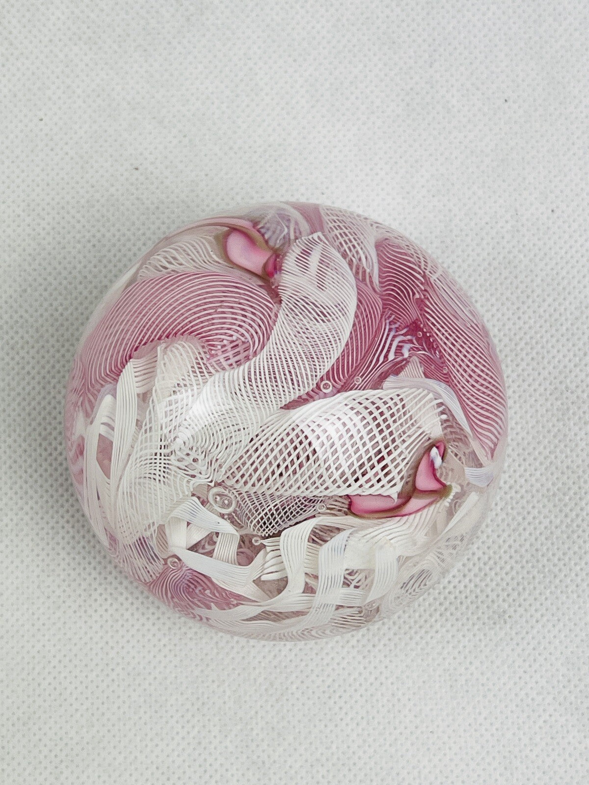 Presse papier - sulfure, Latticino - n° 44
