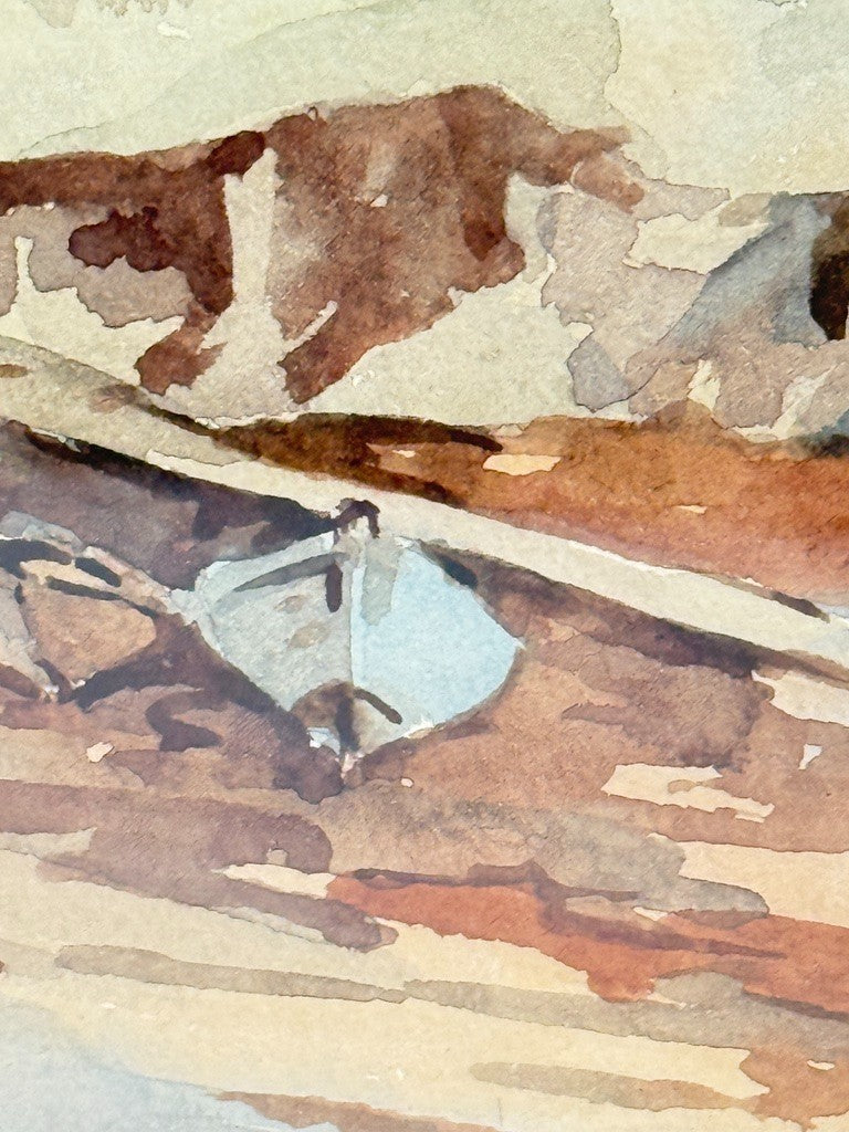 Maurice Marchant, chateau de Ardvreck, Highlands écosse, aquarelle