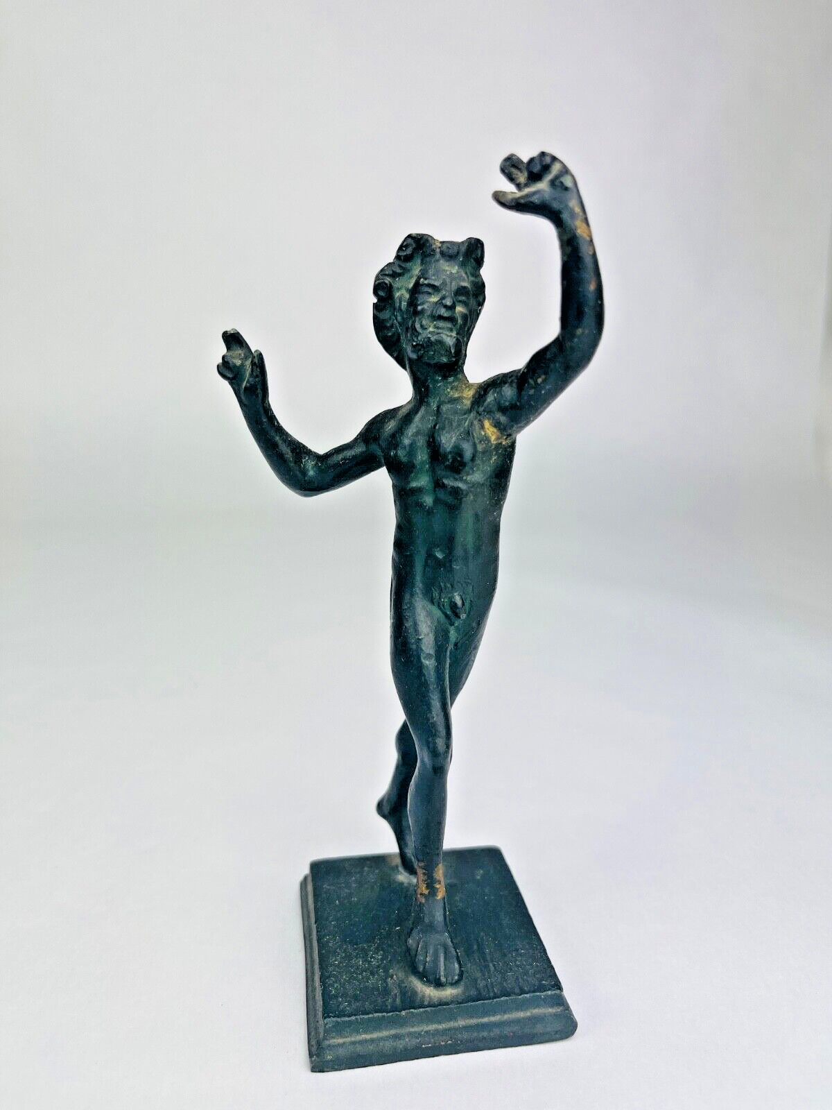 Sujet En Bronze, Réduction, Le Faune Dansant De Pompei