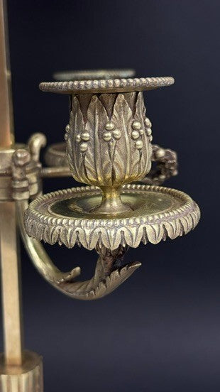 Lampe bouillotte en bronze XIXème