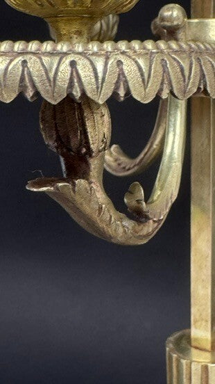 Lampe bouillotte en bronze XIXème