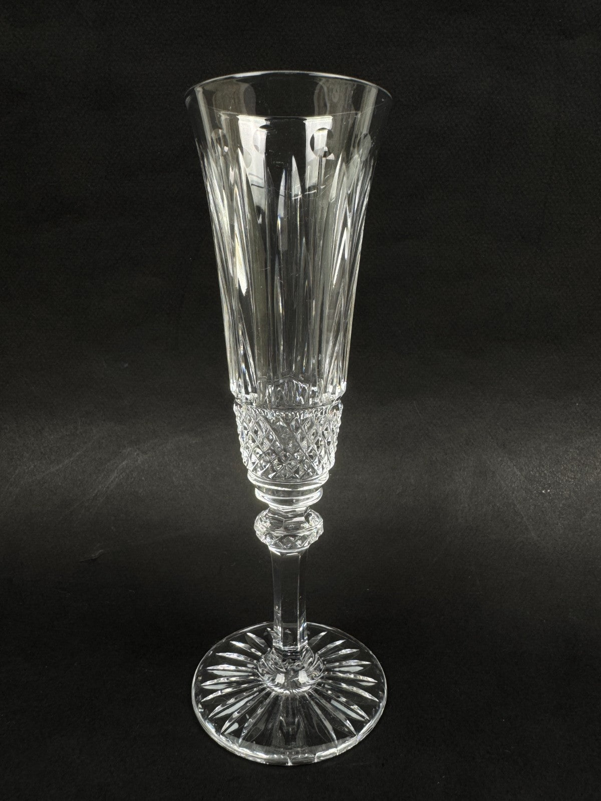Série de 6 flûtes à champagne en cristal Saint-Louis – Modèle Tommy – Parfait ét