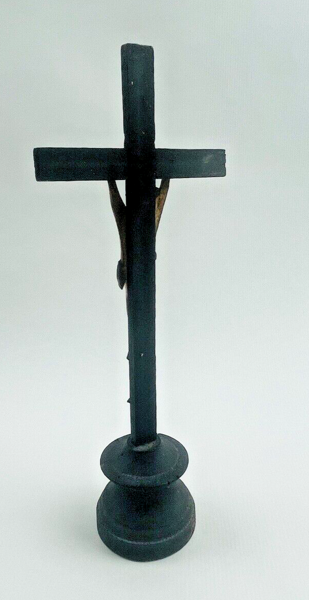 Ancien Christ Janséniste, Christ en os et bois ancien, crucifix  Janséniste