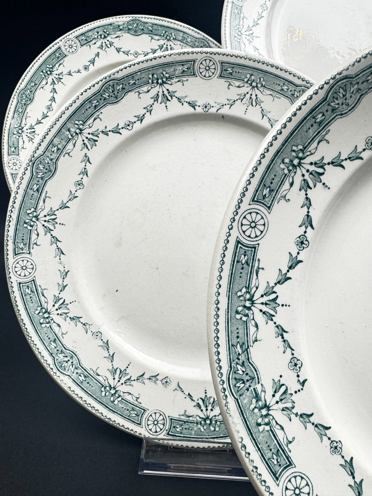 Lot de 6 Assiettes anciennes en faïence Moulin des Loups & Hamage – Provence
