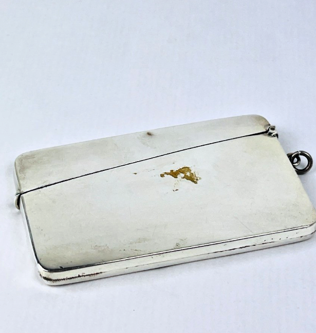 Etui Porte Cartes De Visites En Argent Anglais Birmingham 1928