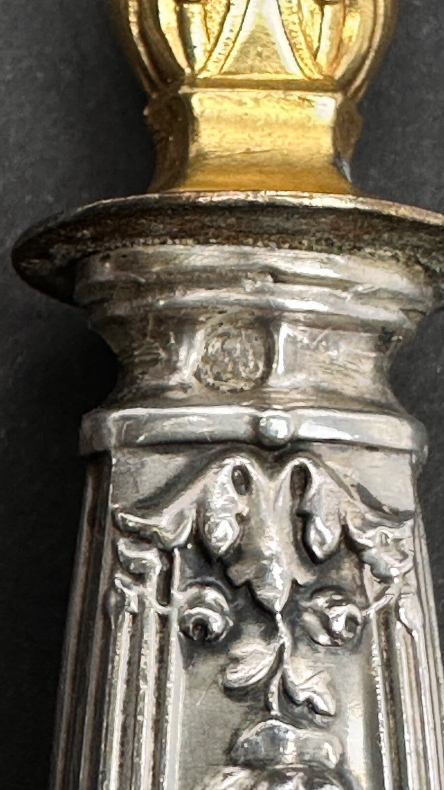 Couteau à Gâteaux, à Glace Et Pelle à Fruits En Argent, Couverts à Dessert