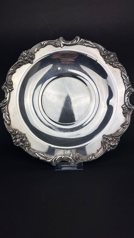 Plat, Dormant En Métal Argenté Reed & Barton King Francis