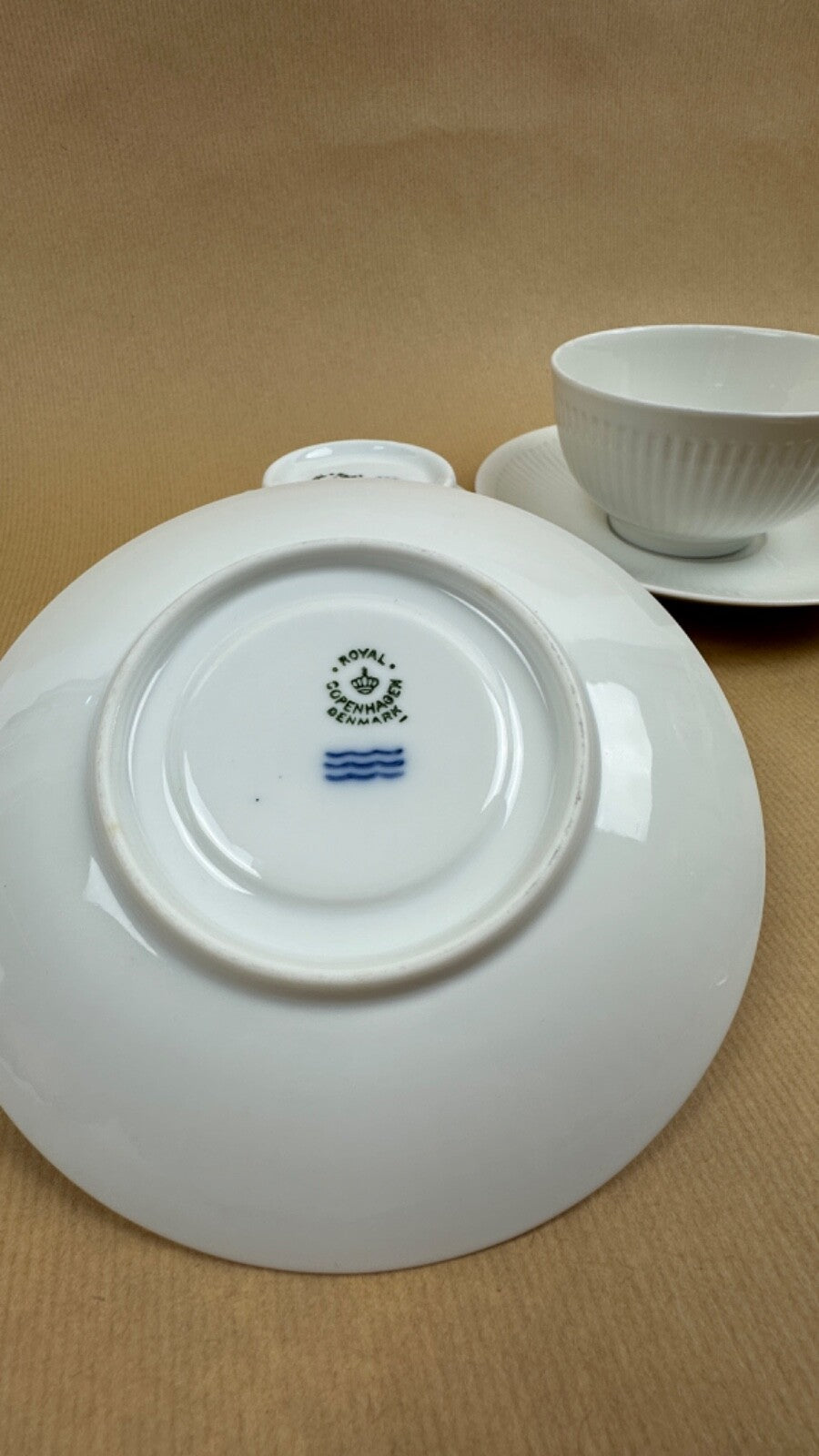 Paire de tasses à thé Royal Copenhague Danemark