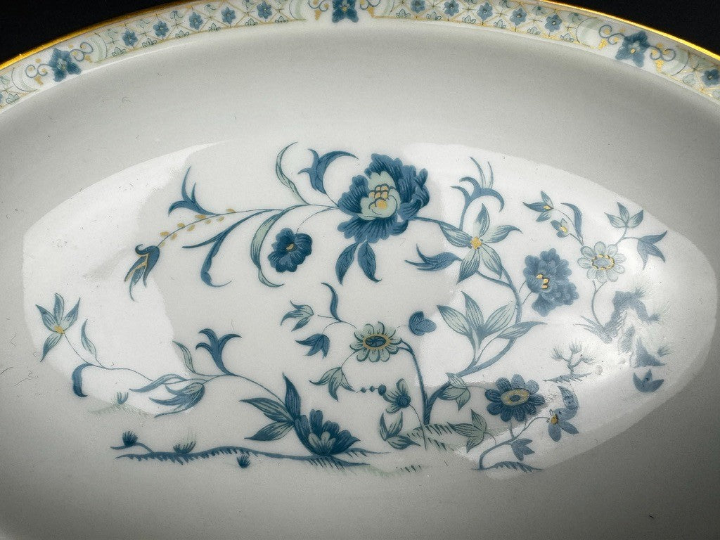 Ravier Haviland Limoges Nankin décor bleu et or
