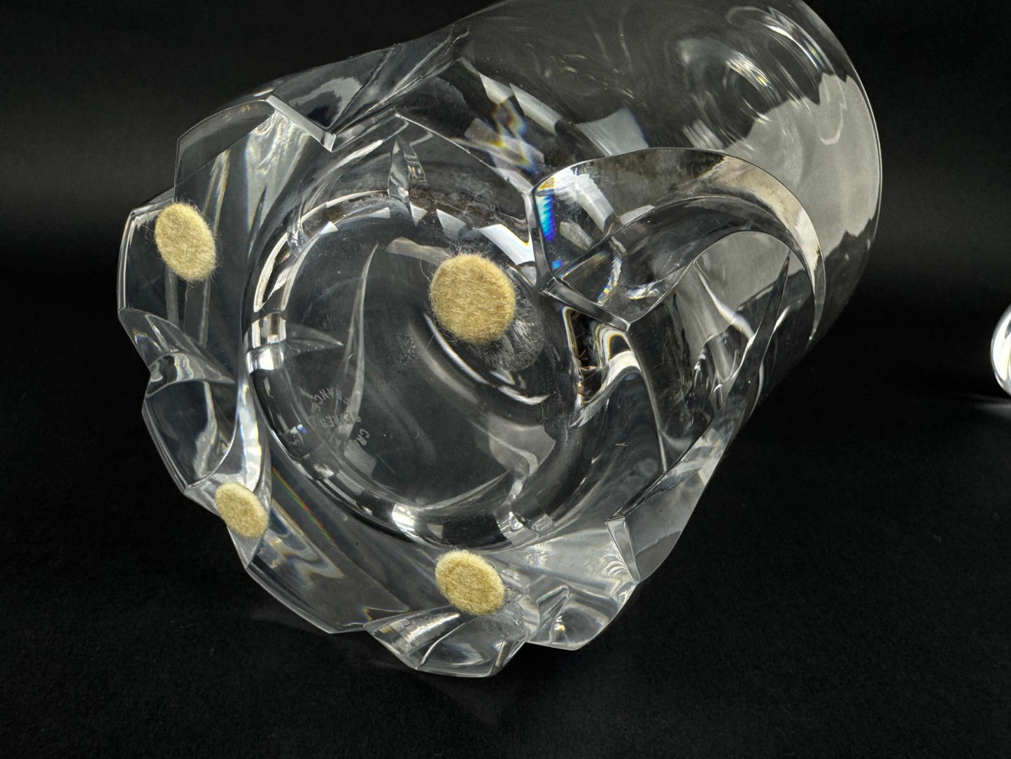 Carafe en cristal de Sèvres taillé avec bouchon 35 cm