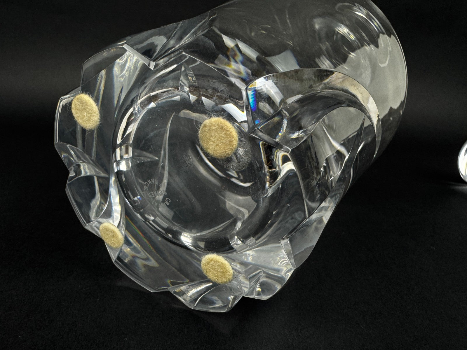 Carafe en cristal de Sèvres taillé avec bouchon 35 cm