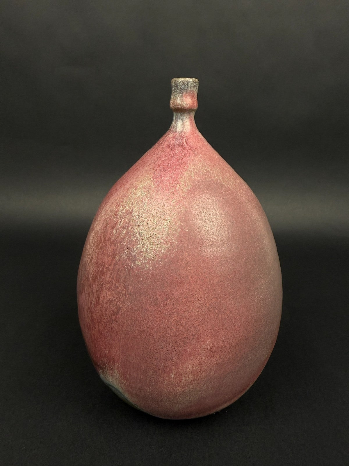 Vase en grès clair de lune, atelier Feu Follet, Penne (Lot-et-Garonne), XXe