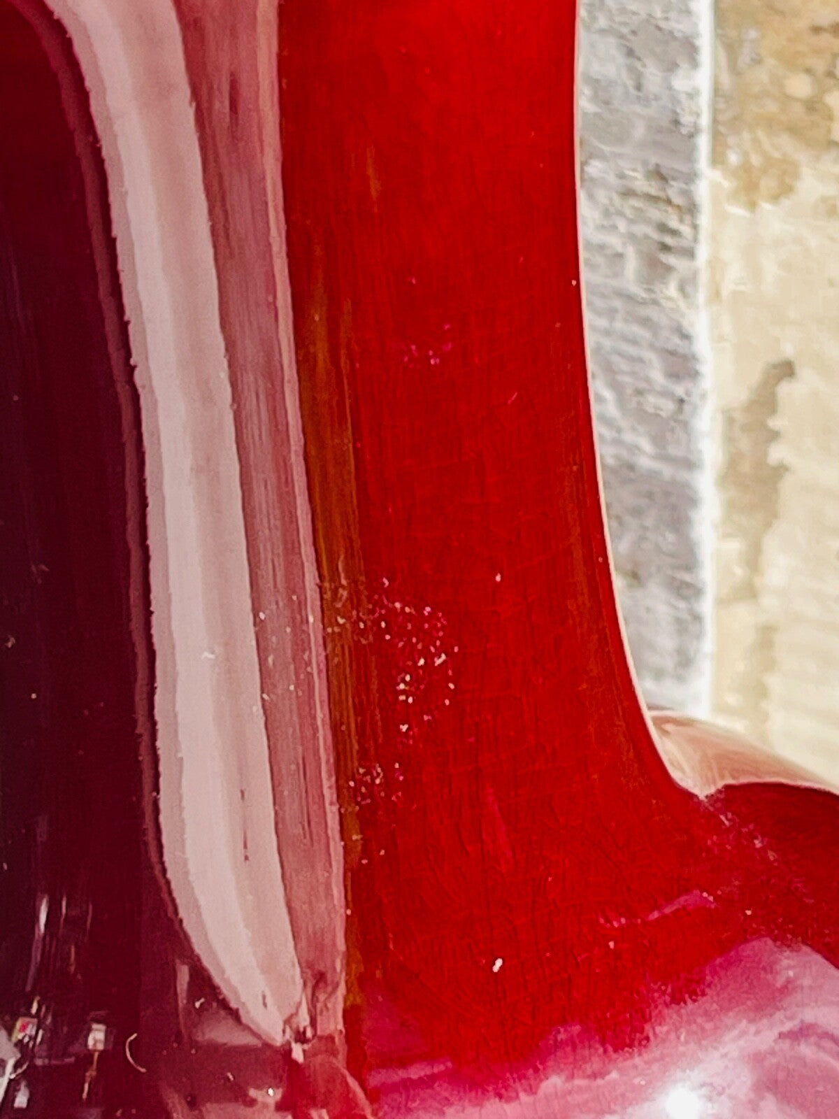Vase en porcelaine de Chine, sang de boeuf