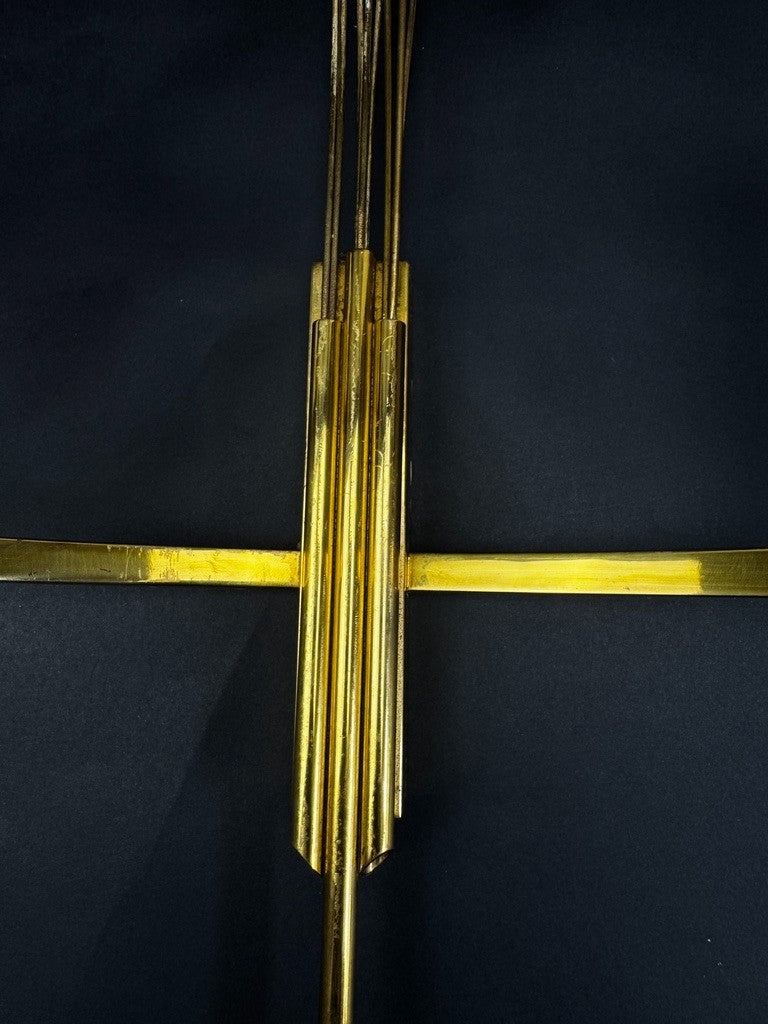 Paire d’appliques Maison Charles modèle "Lauriers", vers 1960