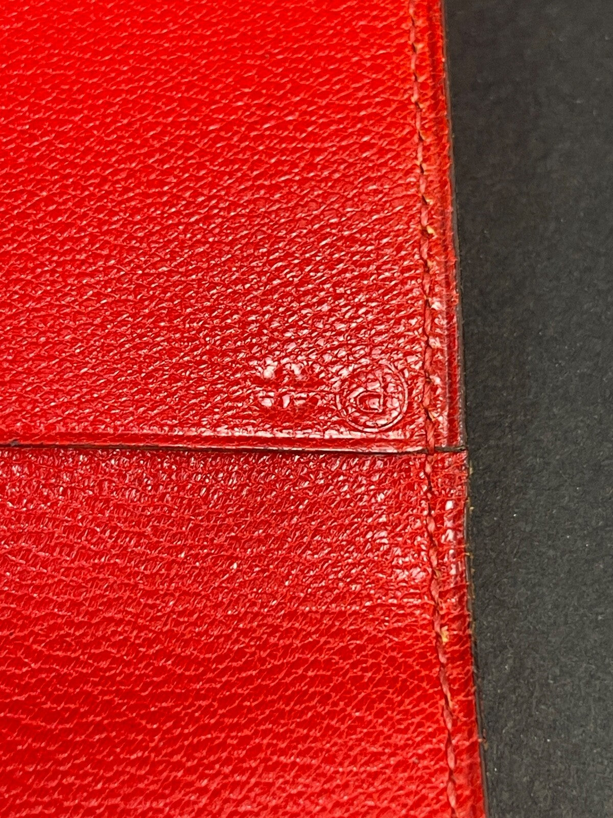 Porte post it Hermès en veau rouge