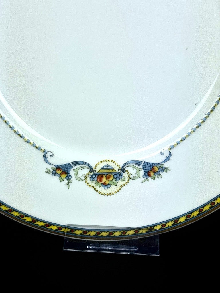 Service à dessert en porcelaine de Limoges Bernardaud avec plat et 12 assiettes