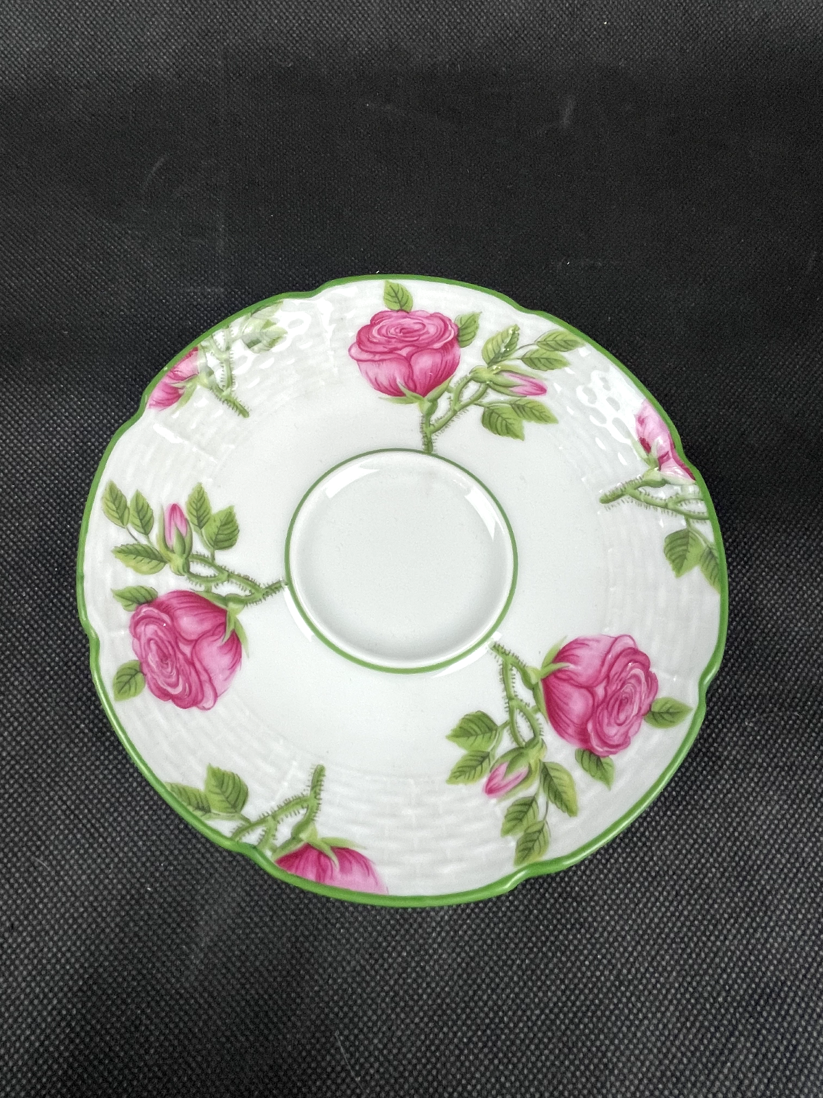 Petite sous-tasse  en porcelaine Raynaud Limoges Jardins de Villandry neuve n°2