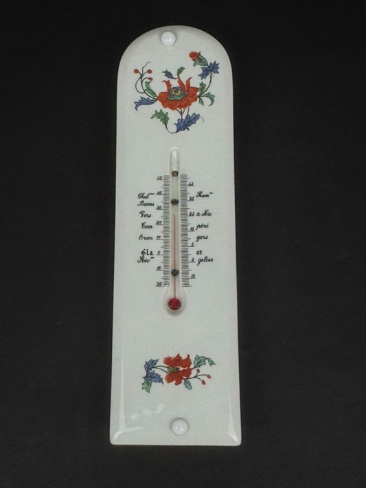 Thermomètre en porcelaine de paris