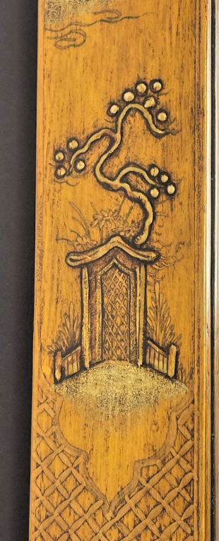 Miroir Asiatique En Bois Laqué N°2