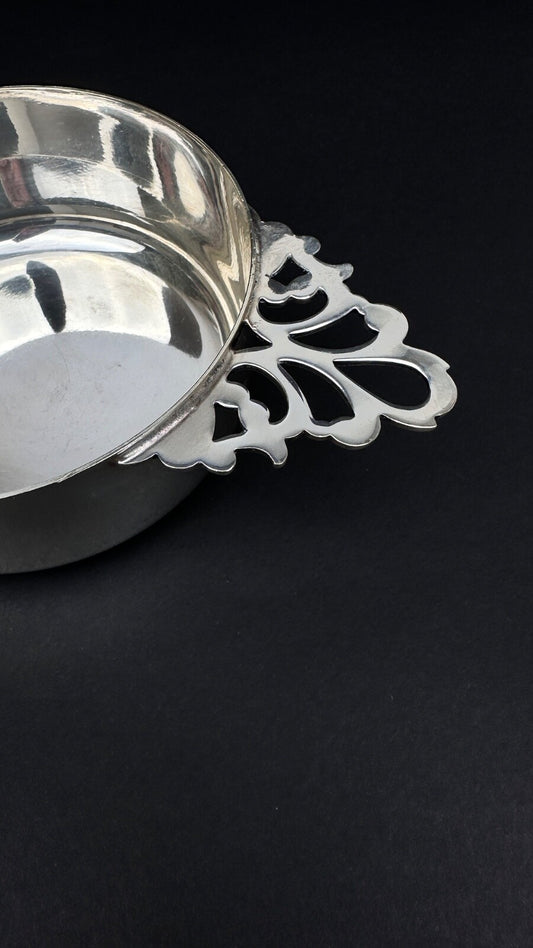 Coupelle à apérif en métal argenté