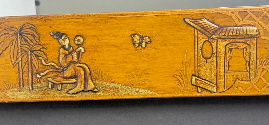 Miroir Asiatique En Bois Laqué N°2