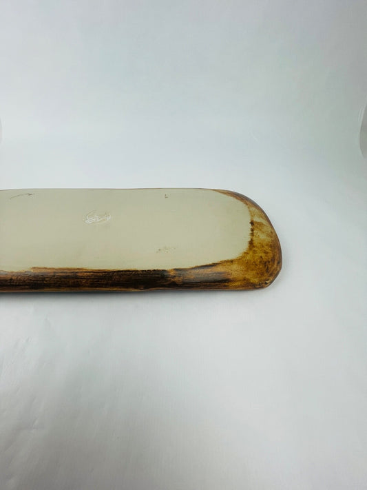 Plat à cake Poterie de la Colombe, circa 1970