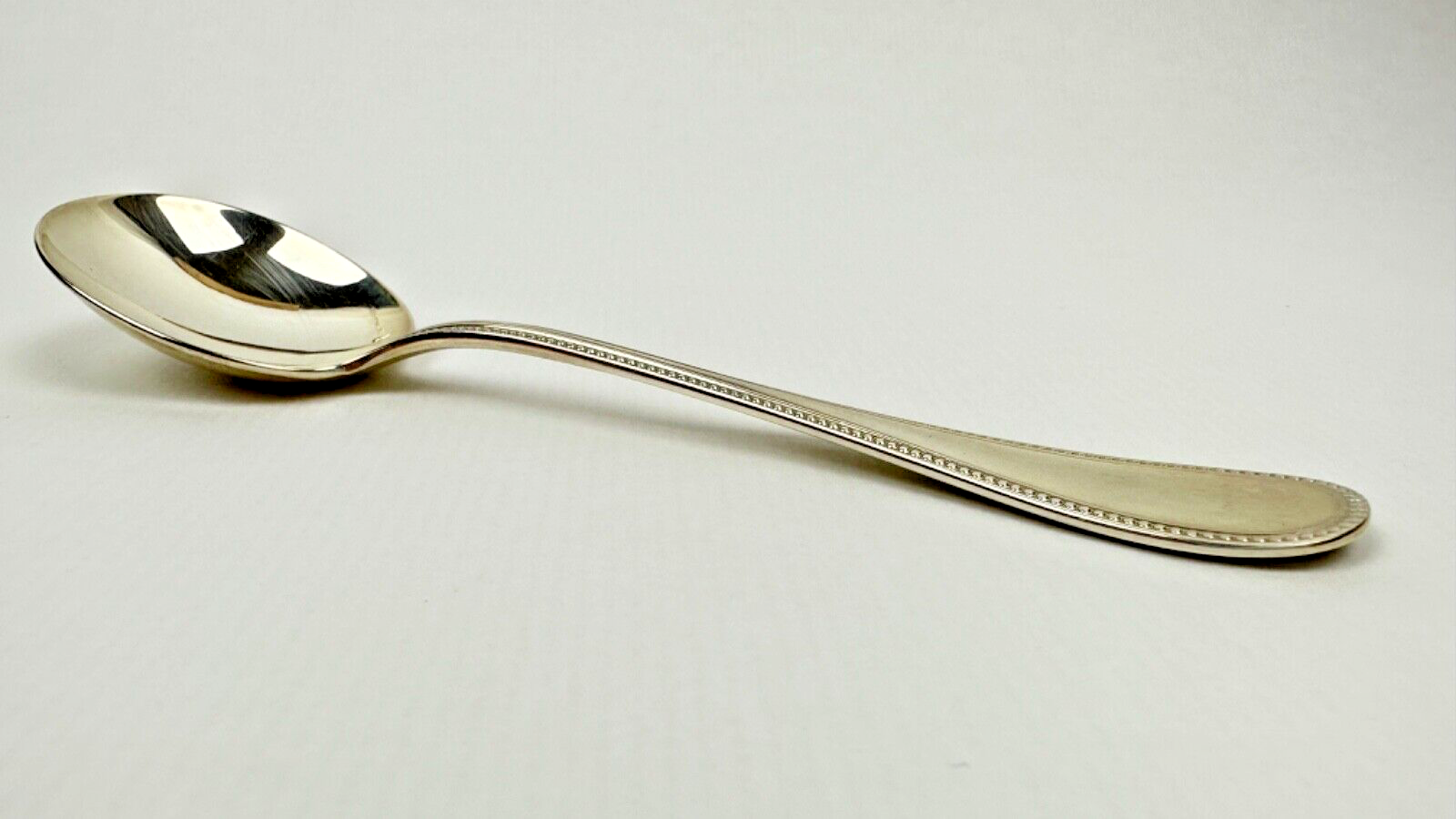 Cuillère à Consommé Christofle En Argent Massif, Sterling 925, Modèle Perles