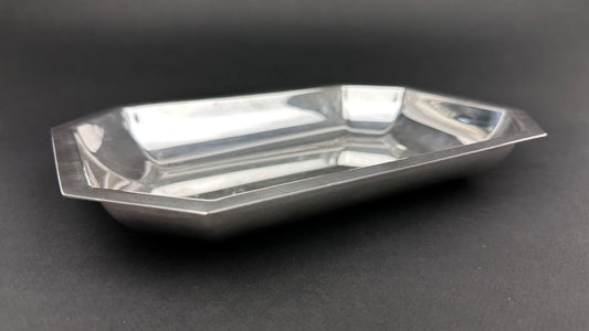 Panière / corbeille à pain ART DECO en métal argenté  Table Plat Service