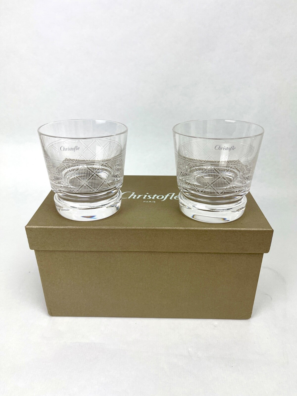 Christofle, Coffret De 2 Verres à Whisky Jardins d'Eden
