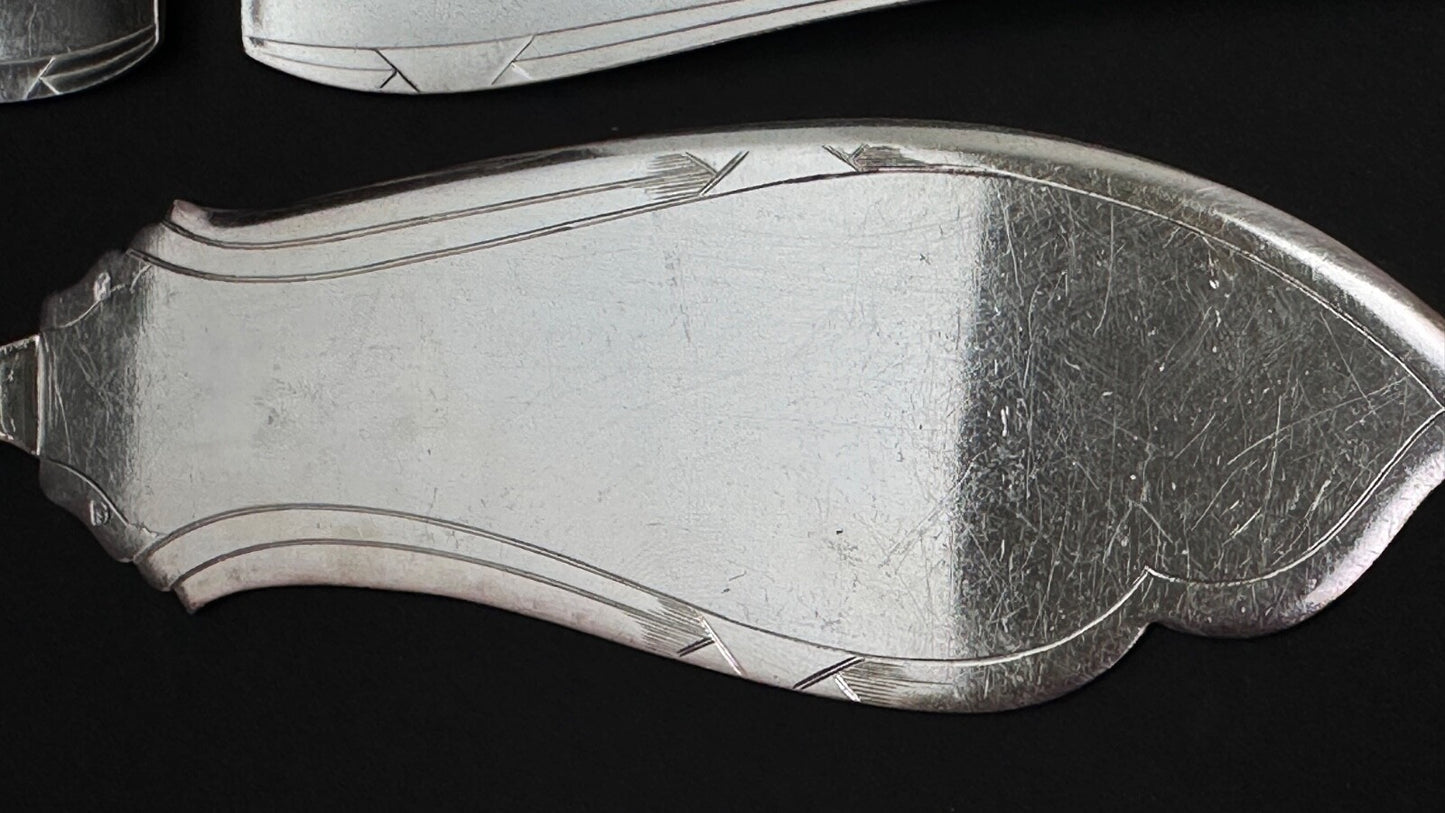 Apollo, Service à Poisson En Métal Argenté