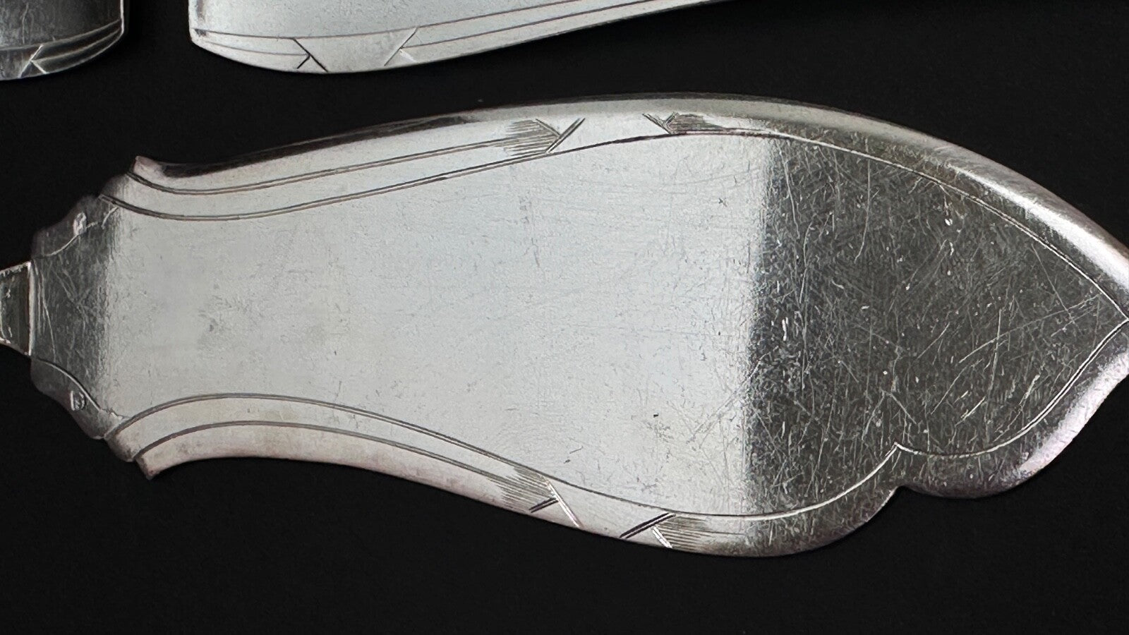 Apollo, Service à Poisson En Métal Argenté